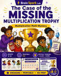 Multiplication Math Mystery Activity | Grades 3–4 | Missing Trophy Detective Case
