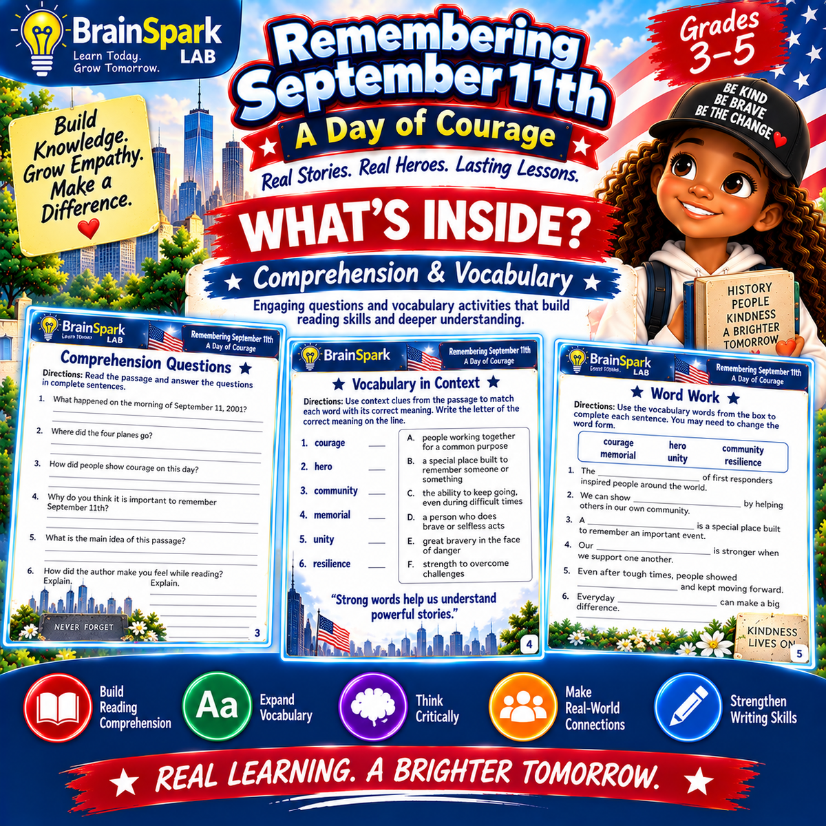 Remembering September 11th comprehension and vocabulary preview