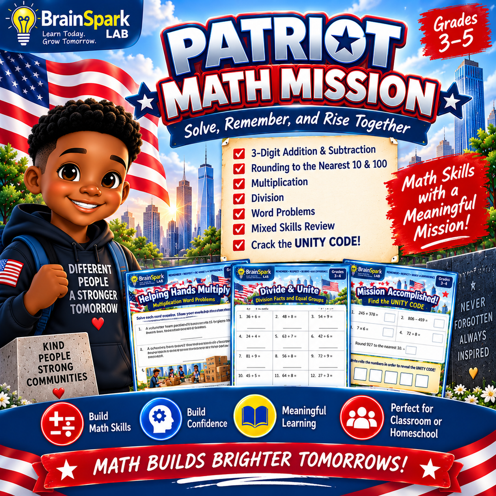 Patriot Math Mission what's included preview