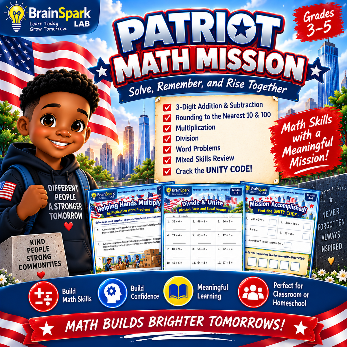 Patriot Math Mission what's included preview